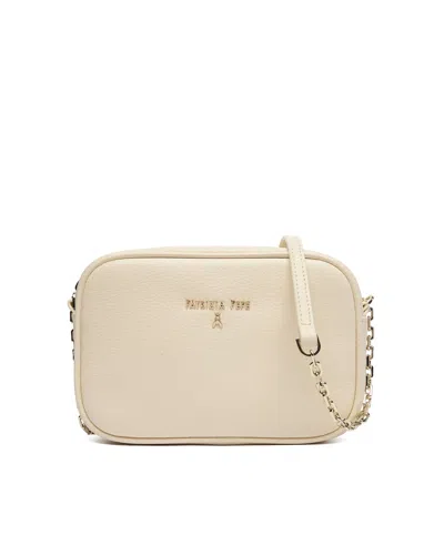 Patrizia Pepe Borsa Tracolla Pelle Wooly White In Neutral