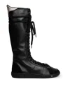 Patrizia Pepe Boxer Boots Skin 93 Sneakers In Black
