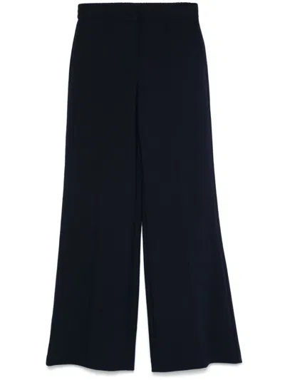 Patrizia Pepe Boyfriend-cut Trousers In Blue