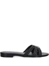 Patrizia Pepe Braided Slides In Black