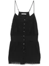 Patrizia Pepe Broderie-anglaise Jumpsuit In Black