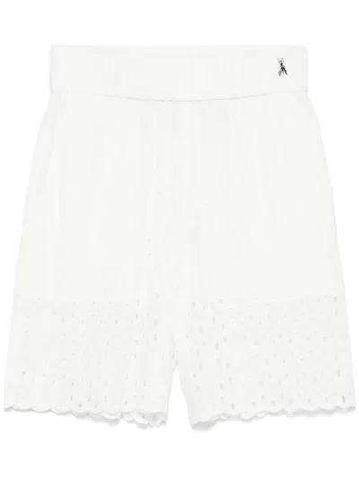 Patrizia Pepe Broderie-anglaise Shorts In White