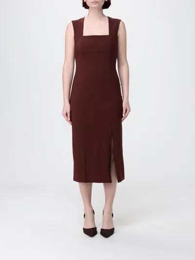 Patrizia Pepe Dress  Woman Color Brown
