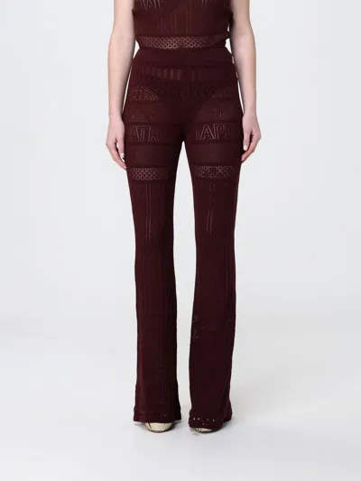 Patrizia Pepe Pants  Woman Color Brown In Burgundy