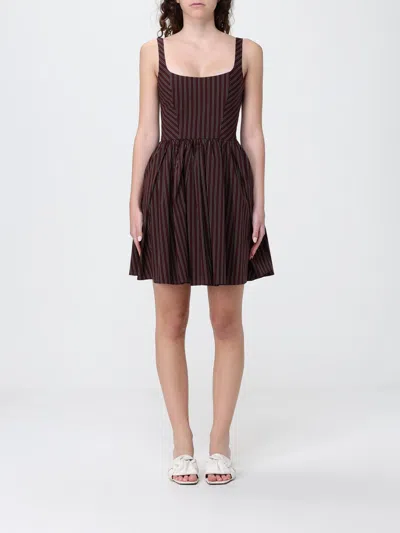 Patrizia Pepe Dress  Woman Color Brown In Black