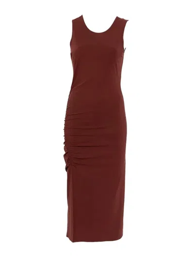 Patrizia Pepe Brown Polyamide Elastan Dress