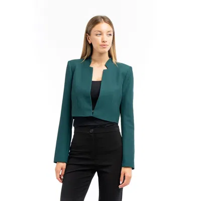 Patrizia Pepe Brown Polyester Blazer In Green