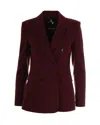 Patrizia Pepe Giacca Doppiopetto Bordeaux In Burgundy