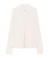 Patrizia Pepe Button-cuff Blouse In Pink