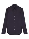 Patrizia Pepe Button-cuff Shirt In Purple