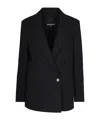 Patrizia Pepe Button-down Blazer In Black