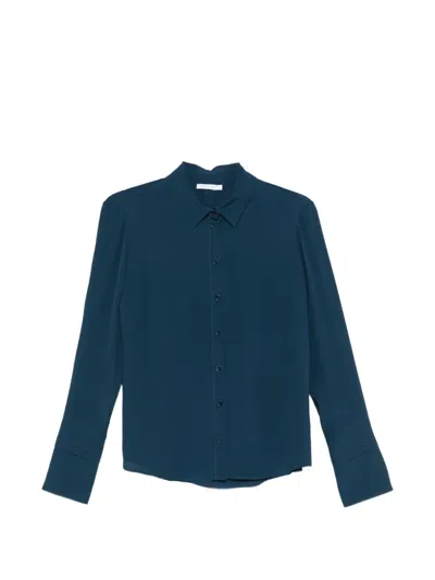 Patrizia Pepe Button-fastening Shirt In Blue