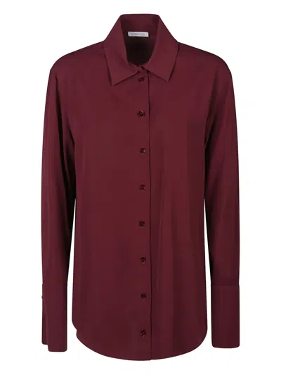 PATRIZIA PEPE BUTTON-FRONT LONG-SLEEVE SHIRT