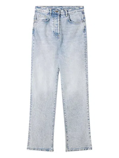 Patrizia Pepe Button Pantaloni Pants In Blue