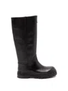 Patrizia Pepe Calf Leather Boots In Black