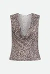 Patrizia Pepe Camicia Body Grigio In Multicolore