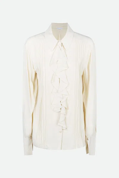 Patrizia Pepe Camicia Crema In Marrone