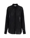 Patrizia Pepe Camicia Devoré Nera In Black