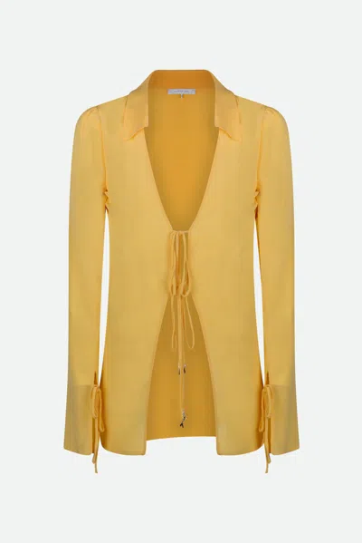 Patrizia Pepe Camicia Giallo Ocra In Arancione