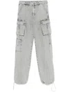 Patrizia Pepe Cargo-pockets Jeans In Grey