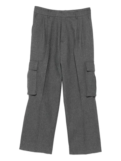 Patrizia Pepe Cargo Tailored Trousers In Multi