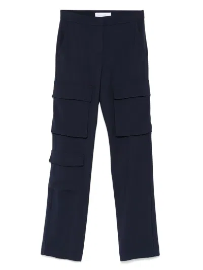 Patrizia Pepe Cargo Trousers In Blue