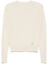Patrizia Pepe Knit Sweater In Cashmere In Neutrals