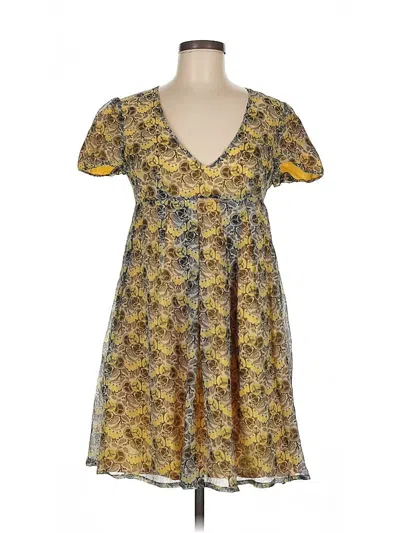 Pre-owned Patrizia Pepe Casual Dress In Yellow