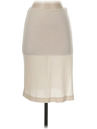 Pre-owned Patrizia Pepe Casual Skirt In White