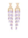 Patrizia Pepe Ceremony Fly Color Earrings In Gold