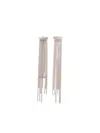 Patrizia Pepe Chain-link Drop Earrings In Gray