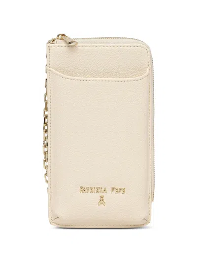 Patrizia Pepe Chain Phone Holder In Neutral