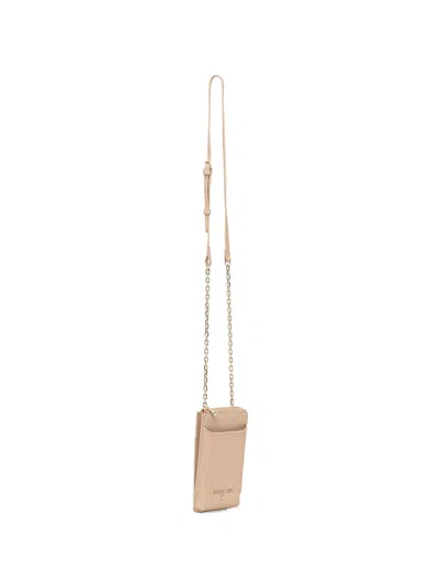 Patrizia Pepe Chain Phone Holder In Nude