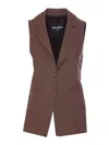 Patrizia Pepe Vest In Brown