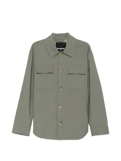 Patrizia Pepe Chest-pocket Button-up Jacket In Green
