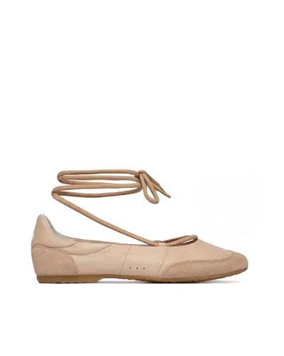 Patrizia Pepe Chic Flat Shoes For Women In Warm Skin