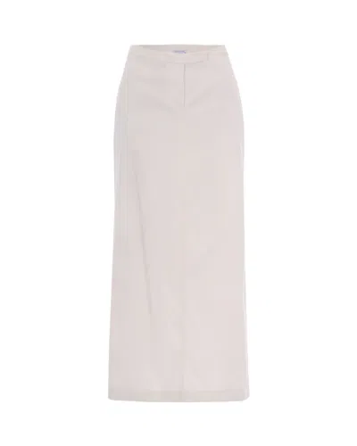 Patrizia Pepe Chic Mini Skirt For Women In Bianco