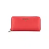 PATRIZIA PEPE CHIC PINK ZIP WALLET WITH MULTIPLE COMPARTMENTS