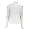 PATRIZIA PEPE CHIC TURTLENECK SWEATER WITH CONTRAST DETAILS