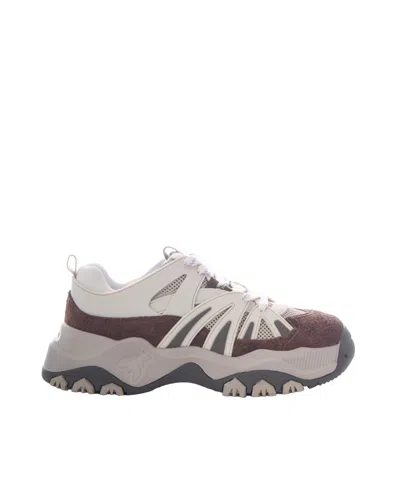 Patrizia Pepe Sneakers Panelled Brown Taupe In Multi