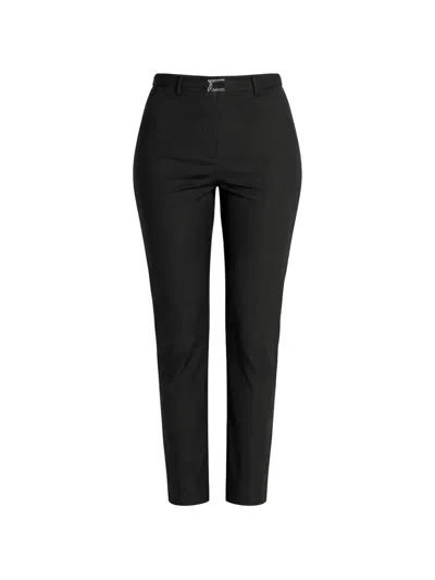 Patrizia Pepe Cigarette Trousers In Black