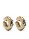 Patrizia Pepe Circle Cuffs Earrings In 金色
