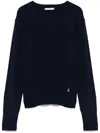 Patrizia Pepe Classic Black Cashmere Sweater In Black