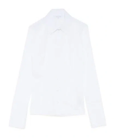 Patrizia Pepe Classic Button-up Shirt In White