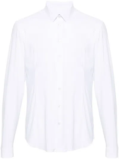 Patrizia Pepe Classic-collar Long-sleeve Shirt In White