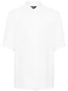 Patrizia Pepe Classic-collar Twill Shirt In White