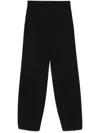 Patrizia Pepe Tapered-leg Trousers In Black