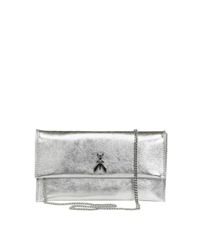 Patrizia Pepe Clutch Bag In Silver
