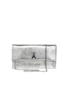Patrizia Pepe Clutch Bag In Silver