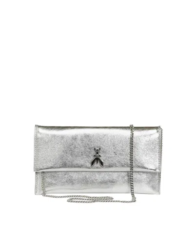 Patrizia Pepe Clutch Bag In Silver